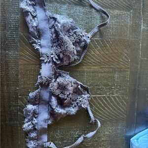 Topshop Lace Bralette in Lavender